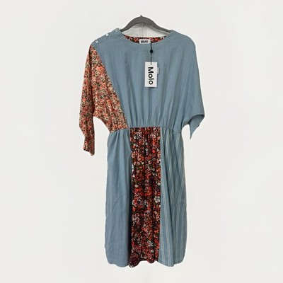 NWT MOLO Adorable Clara Boho Peasant Floral Patchwork Dress Sz Girls 13/14