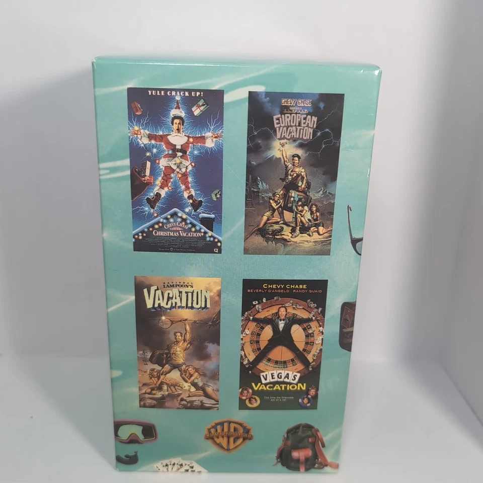 Warner Brothers National Lampoon Vacation VHS Box Set - Christmas, Vegas, Europe Foto 2 de 2