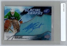 2019-20 Upper Deck Ice Glacial Graphs Mike Liut Auto Hartford Whalers #GG-ML