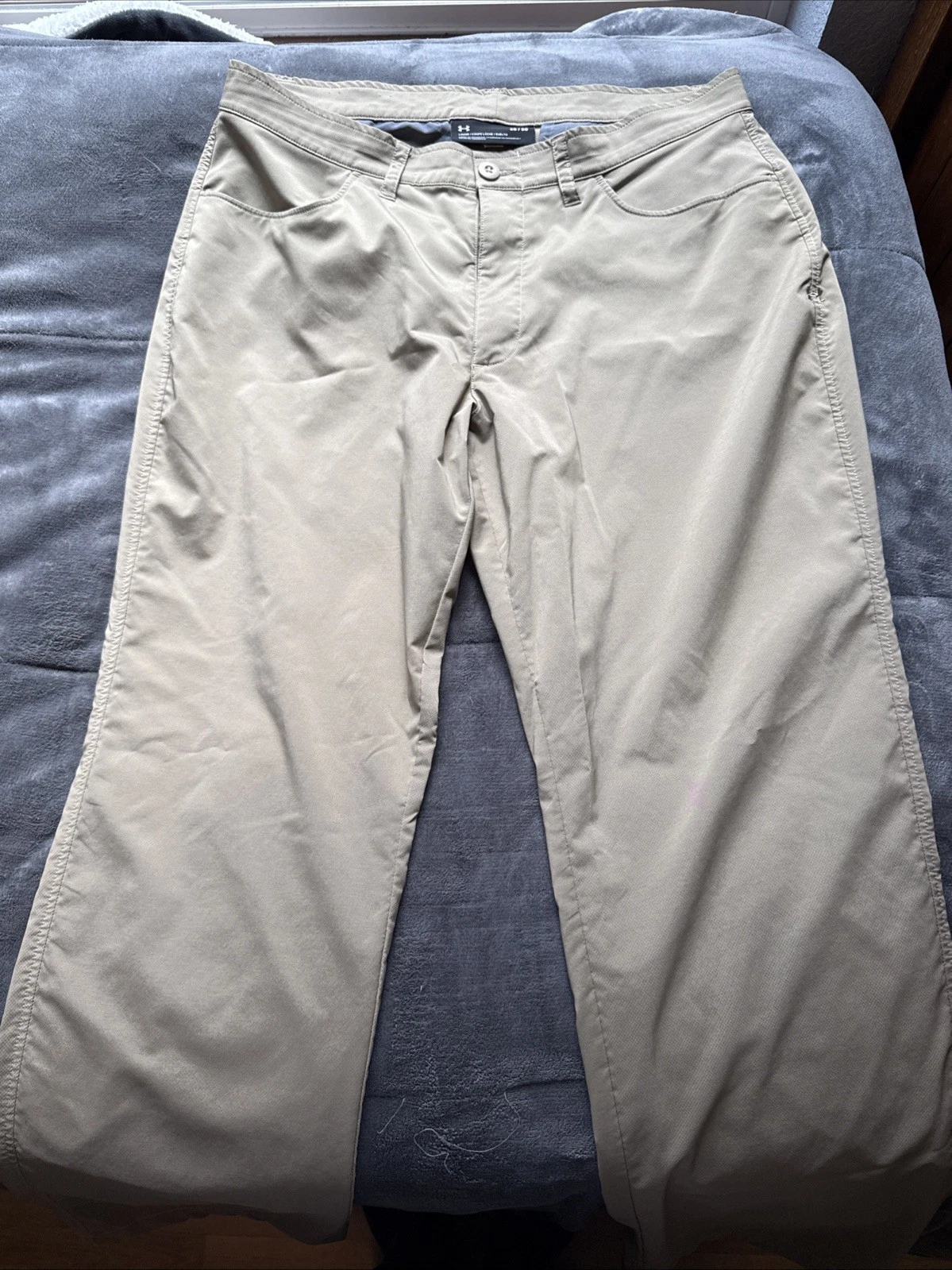 Under Armour Men’s Breathable Dry Fit Dress Pants 36x30 ( Tan )
