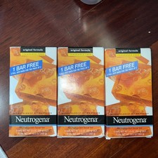  3 Pack of Neutrogena Facial Cleansing Bar Unscented - 10.5o/3pk NEW