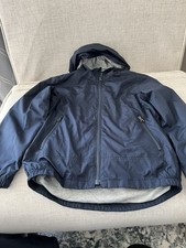 Boys Gap Windbreaker Lined Rain Jacket Youth M Size 8 Navy Blue