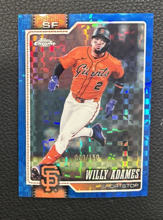 2026 Topps Chrome Logofractor Edition - Willy Adames #140 Blue Refractor /150