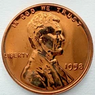 1958 Lincoln Wheat Cent Proof Nice U.S. Copper Coin