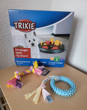 Hundespielzeug TRIXIE Flip Board Spielzeug mini Hund + Beißring + Strick "Nobby"