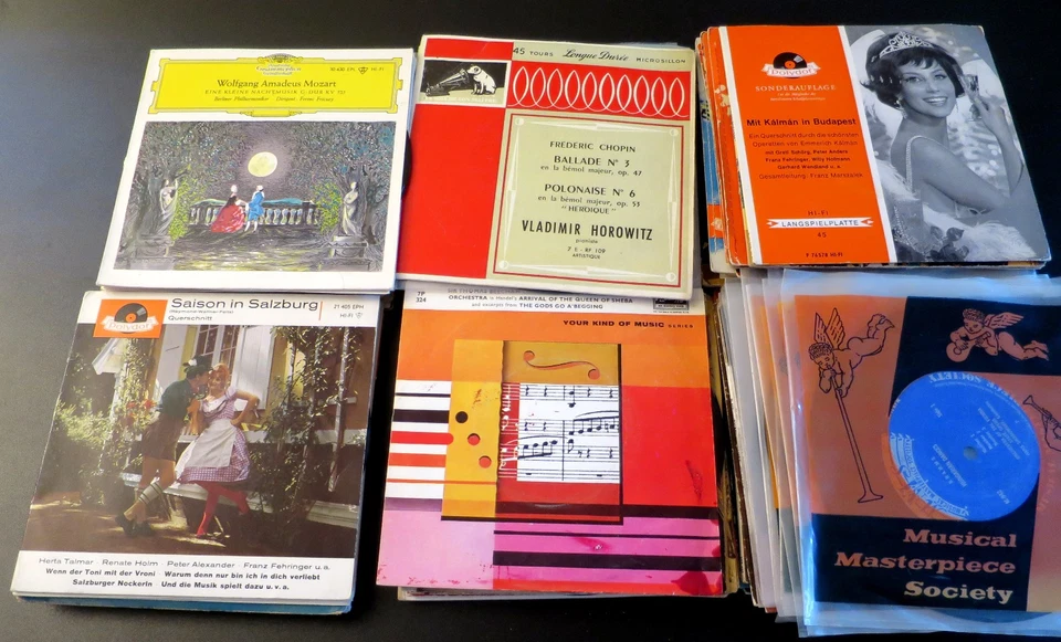 254 Singles Klassik Oper Operette 7" Vinyl Schallplatten Sammlung Konvolut 45rpm - Bild 4 von 4