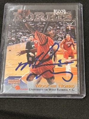Hand Signed 1996 Score Board Basketball Rookies Moochie Norris NBA Rookie Auto