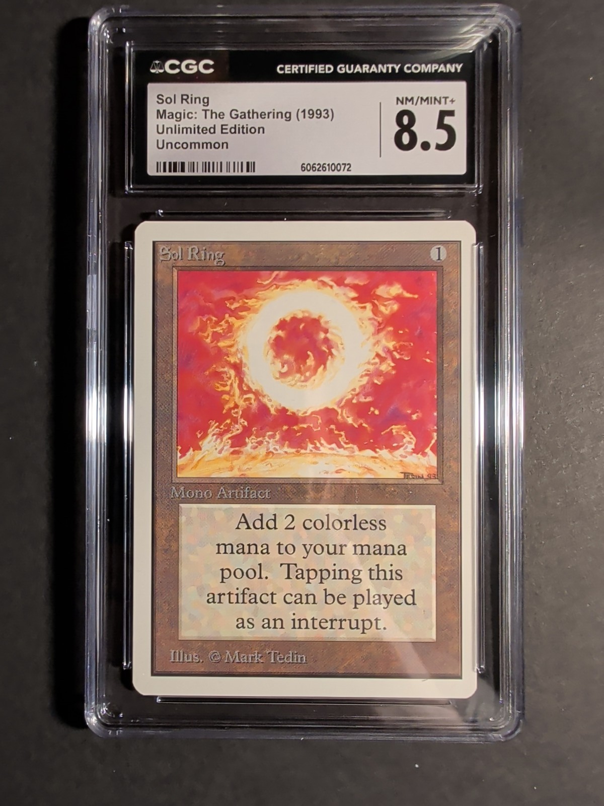 Magic: The Gathering MTG Unlimited Edition Sol Ring CGC 8.5 NM/Mint+