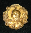 superb late 19th century art nouveau bronze brooch