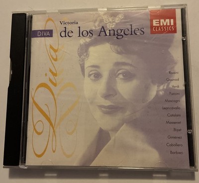 DIVA by Victoria De Los Angeles Audio CD Rossini Gounod Verdi Puccini Mascagni