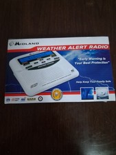 Midland WR-120EZ NOAA Emergency Weather Alert Radio with Alarm Clock White NEW