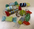 Vintage Murano Art Glass Small Candies Hand Blown 8 Piece
