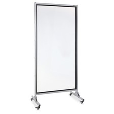 Lorell 2-sided Dry Erase Easel - 37.50" Width X 82.50" Height - White Steel