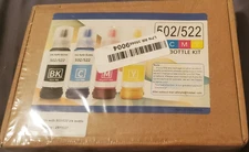 502 522 Ink Refill Bottles Replacement for Epson EcoTank ET-2700/3760 Series