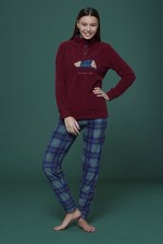 Noi Di Notte Women's Microfleece Long Sleeve Pyjamas Art. FA7995