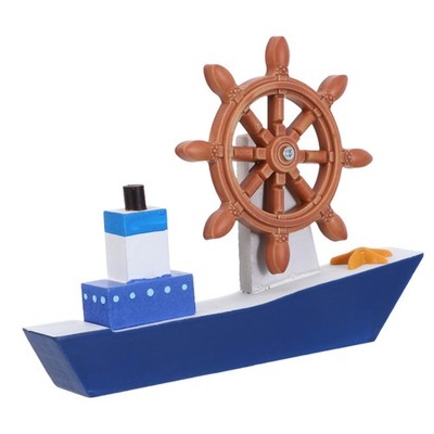 Model Fishing Boat Sailboat Decoration Sailboats for Display Mini Figurine
