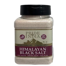 - Himalayan Black Salt (Kala Namak) Extra Fine, 1 Pound (16Oz) Dual Sifter Jar -