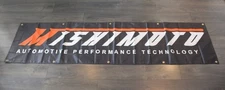 Mishimoto Banner Flag 2x8 Racing Components Team Speed Shop Car Mechanic Garage
