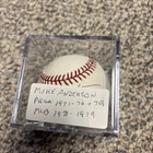 Mike Anderson Autographed Baseball With Case, Phillies , Orioles & 7 Others .