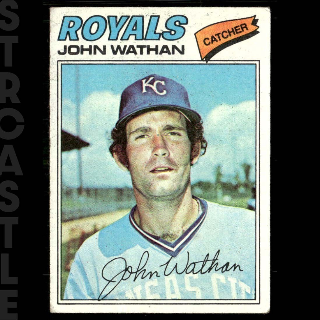 John Wathan 1977 Topps #218 Kansas City Royals ⚾ Baseball Card