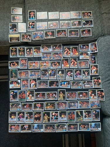 Lot of 101 Cards of 1990 Classic Wrestlemania Wrestling Hulk Hogan Andre Macho