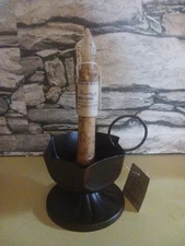 2 in a pack of 6" Burnt  Ivory Taper Timer Candels 