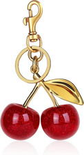 Cherry Bag Charm Cute Cherry Accessories Sparkling Purse Charms for Women