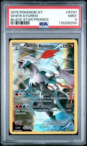 2015 POKEMON BLACK STAR PROMO WHITE KYUREM #XY81 PSA 9 MINT #118288264 (POP 37)