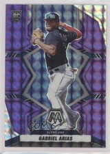 2022 Panini Mosaic Rookies Purple Mosaic Prizm 34/49 Gabriel Arias #279 2qw