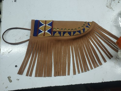 #ad #ad Indian Beaded Cover Native American Sioux Handmade Knife Sheath $69.00