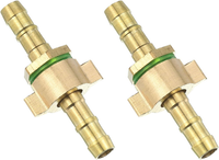 7,5Mm Schlauchverbinder Messing Doppelnippel Kupplung, 2 StüCk Schlauchverbinder