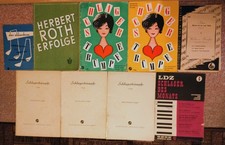 9 Hefte Schlagertrümpfe Akkordeon und Klavier Ausgaben Noten Texte Herbert Roth