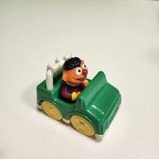 Vintage Tyco Sesame Street Ernie Driving Green Mini Car Toy 1993 Small