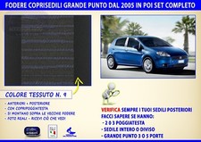 Coprisedili Grande Punto Fiat fodere sedili su misura foderine sedile per auto 9