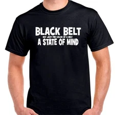 Black belt state of mind fight jujitsu karate quick strong powerful T shirt