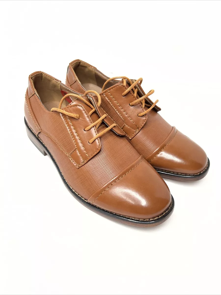 Tahari Size 4 Folley Brown Oxford Boys Shoes