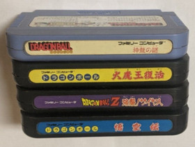 Nintendo Famicom Lot of 4 - Dragon Ball & Dragon Ball Z - CCcx80