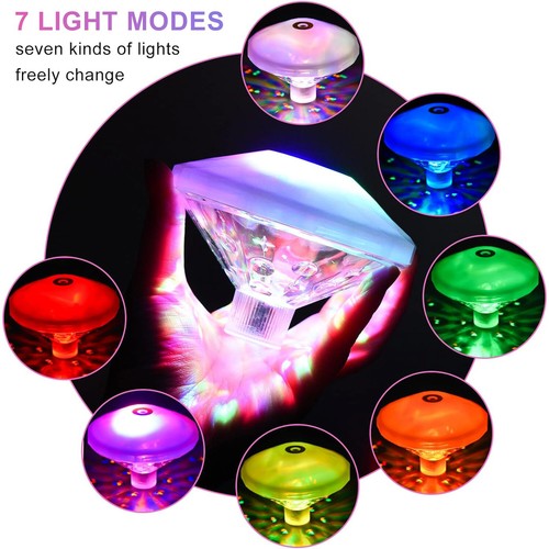 Poolbeleuchtung UnterwasserLicht RGB LED Beleuchtung Tauch Spot Pool Disco Licht - Bild 8 von 14