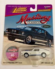 Johnny Lightning Mustang Classics 1967 Shelby GT White/Blue No.46
