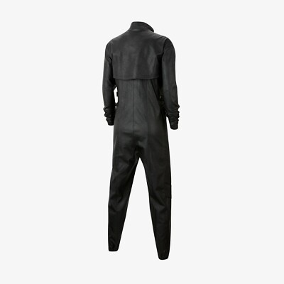 Nike Air Jordan Court Runway Faux Leather Flight Suit Black