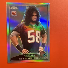 REY MAUALUGA ROOKIE REFRACTOR 2009 TOPPS CHROME 166 CINCINNATI BENGALS TROJANS