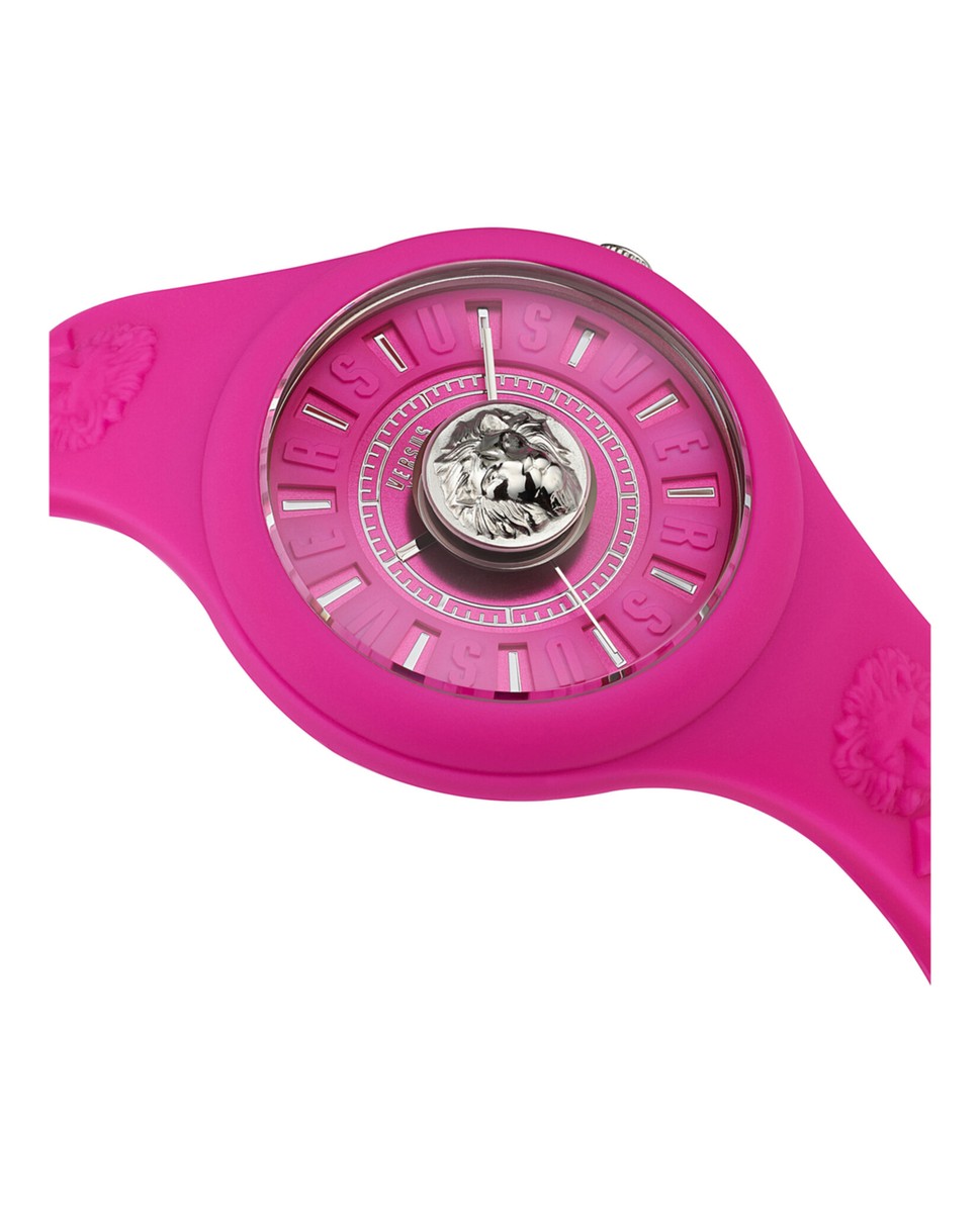 Versus Versace Womens Fire Island Pink 39mm Strap Fashion
