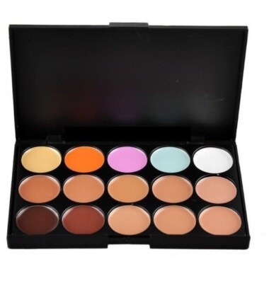 Neu 15 Farben Concealer Palette #01 Kontur Gesicht Make-up Creme CL1 Set UK Verkäufer