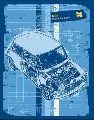 MINI COOPER POSTER HAYNES BLAU