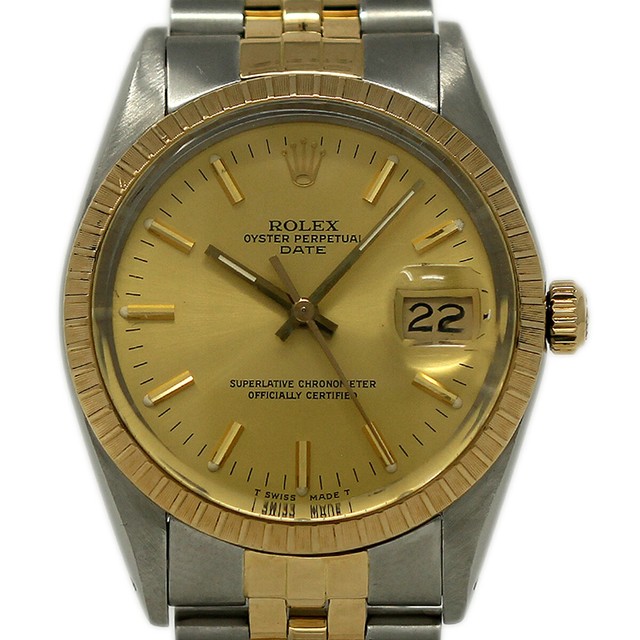 Rolex Date Champagne Unisex Adult Baton 