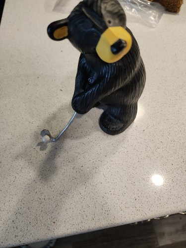 Vintage Bearfoots Bear Figurine Tiger Golfing LE 100/2028 Golf Putt Jeff Fleming - Picture 2 of 8
