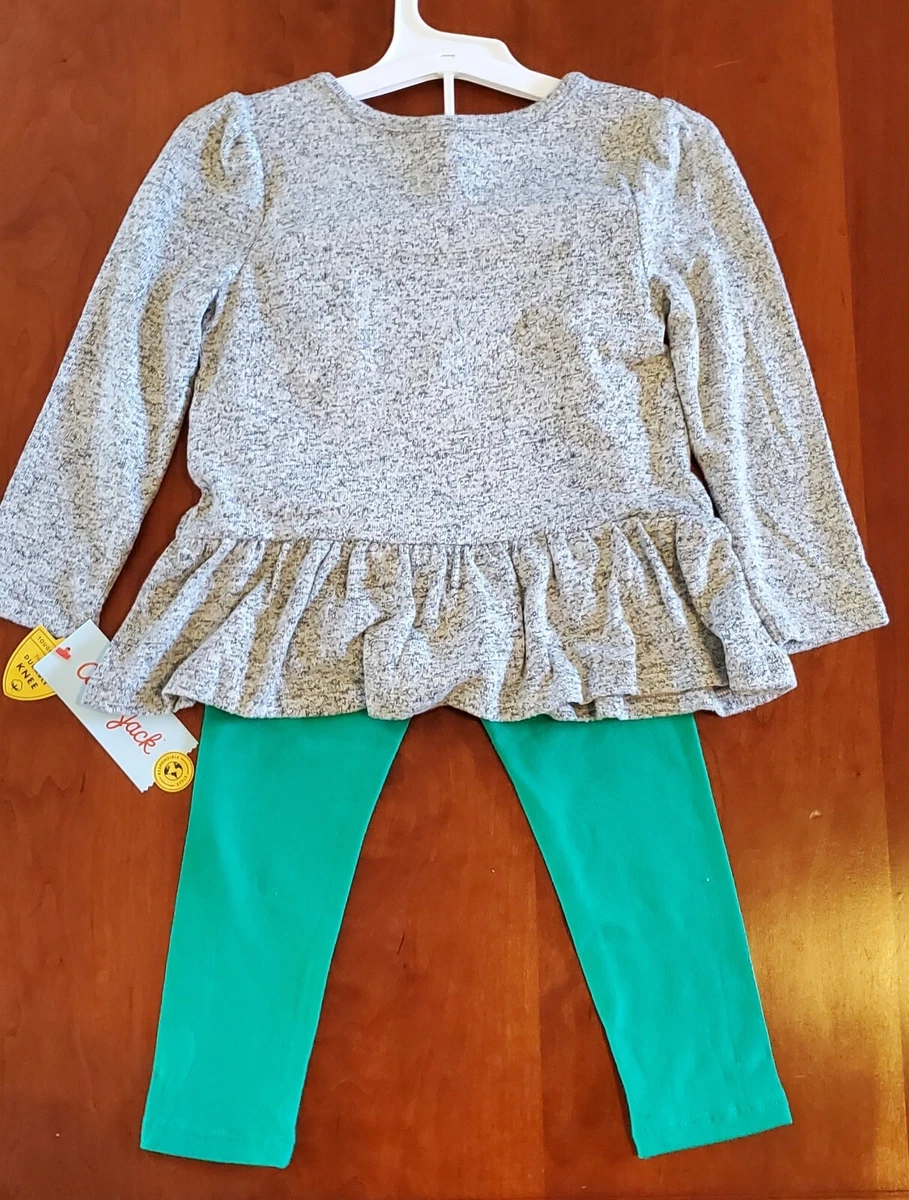 New Girl s Shamrock 2 Piece Legging and Top Set by Cat Jack