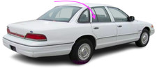 Fits:1992-93 FORD CROWN VICTORIA 4D SEDAN PASSENGER RIGHT REAR VENT WINDOW GLASS