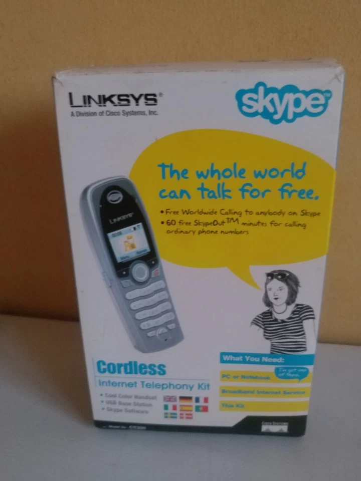 Linksys CIT200 Skype Cordless Internet Telephony Kit - Image 2 of 4