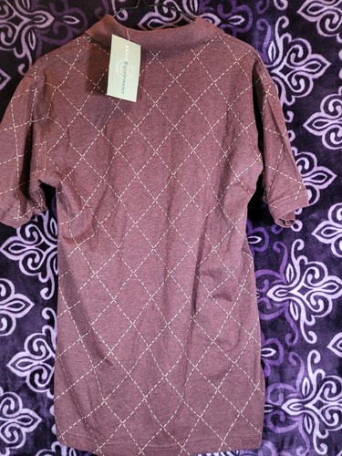 Basic Equipment - Mens Size Small - Red 1/4 Button Up Collared Shirt - NWT - Picture 4 of 6
